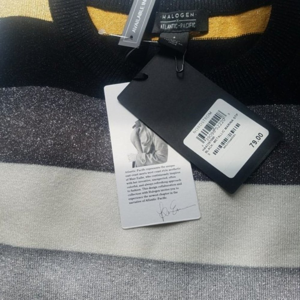 Halogen Multi-Colored Striped Sweater - image 4